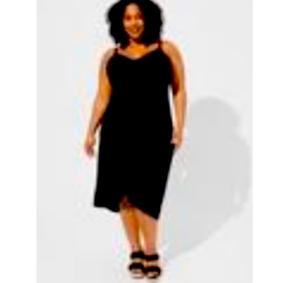 NWT 🩵Torrid Midi Studio knit wrap dress - Picture 1 of 7